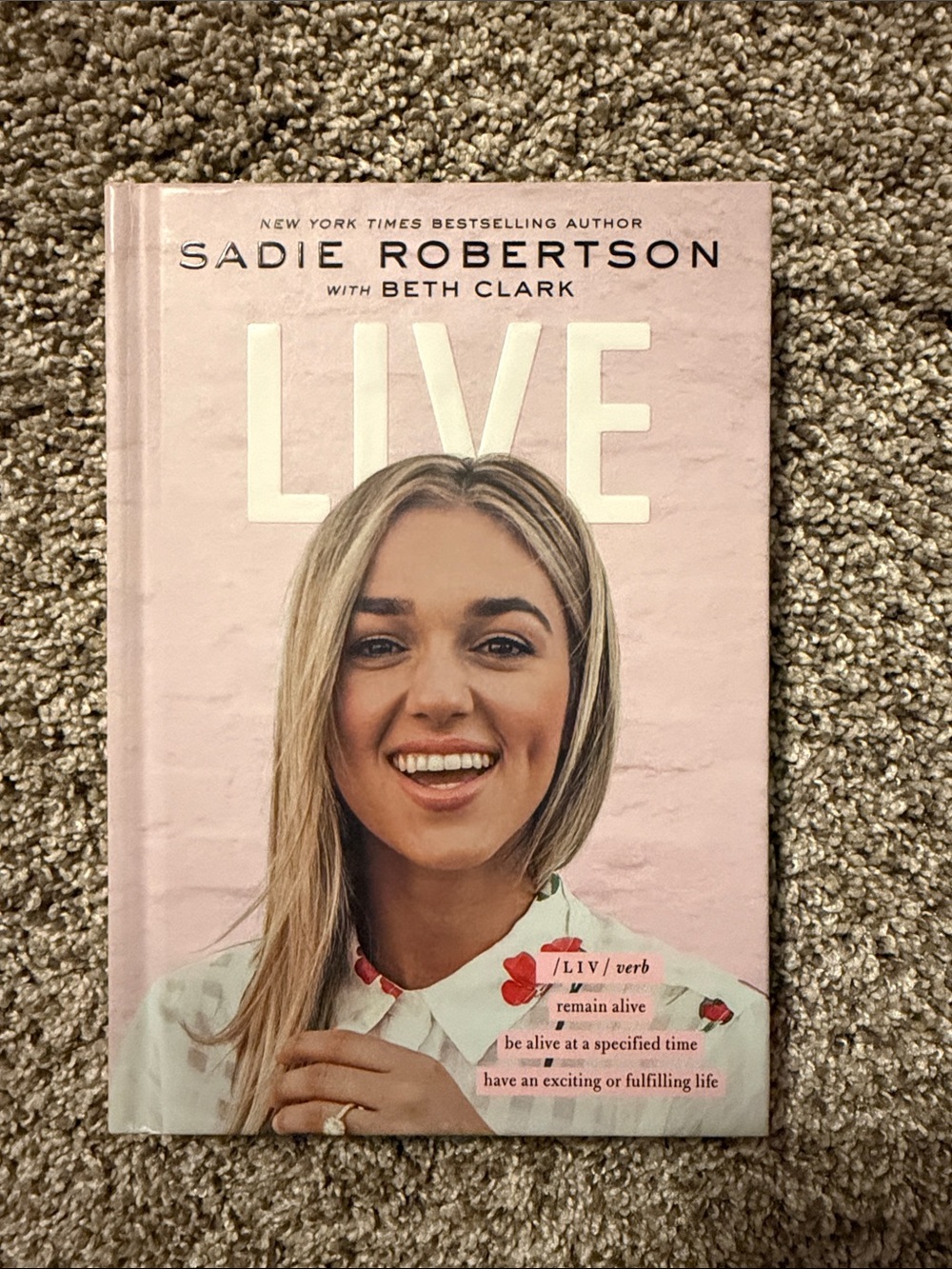 Live Hardcover Book - Pink
